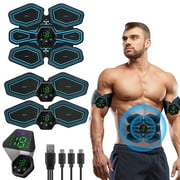 Zahazoho ABS Stimulator, Abdominal Muscles Strengthen for Men and Women, Blue